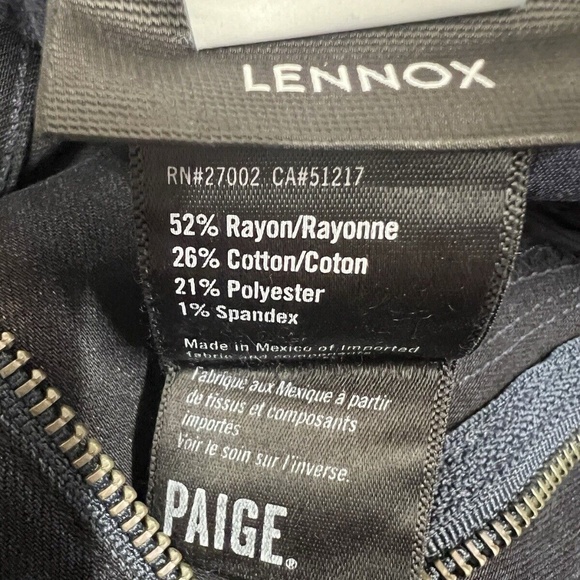 Paige Jeans Transcend Lennox Unique Tie Dye Pattern Whiskering Dark Blue Men 38 - Picture 8 of 14